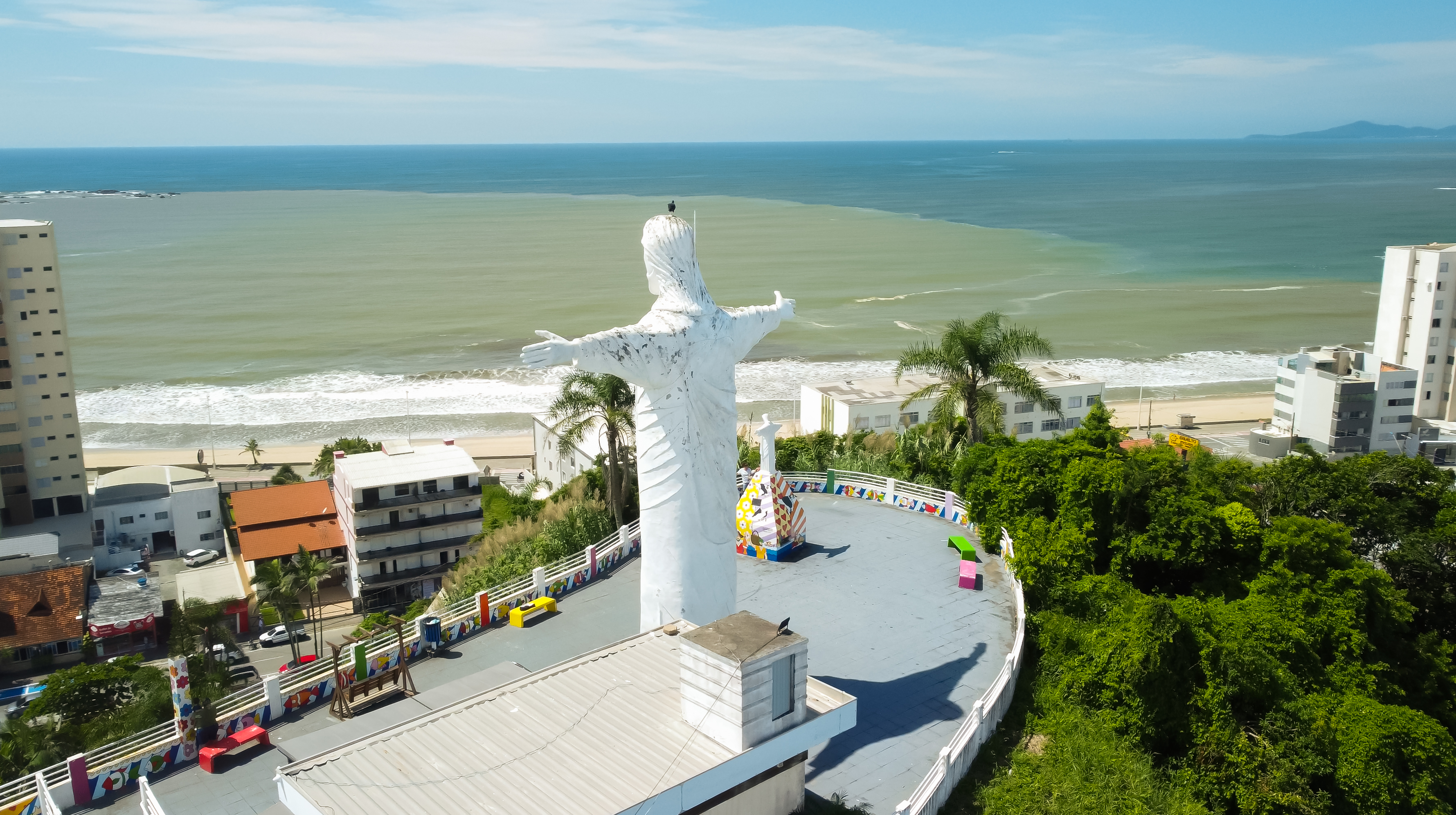 Morro do Cristo com vista panorâmica de Barra Velha SC